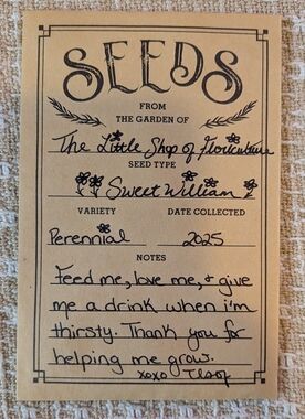 Sweet William Seed Packet